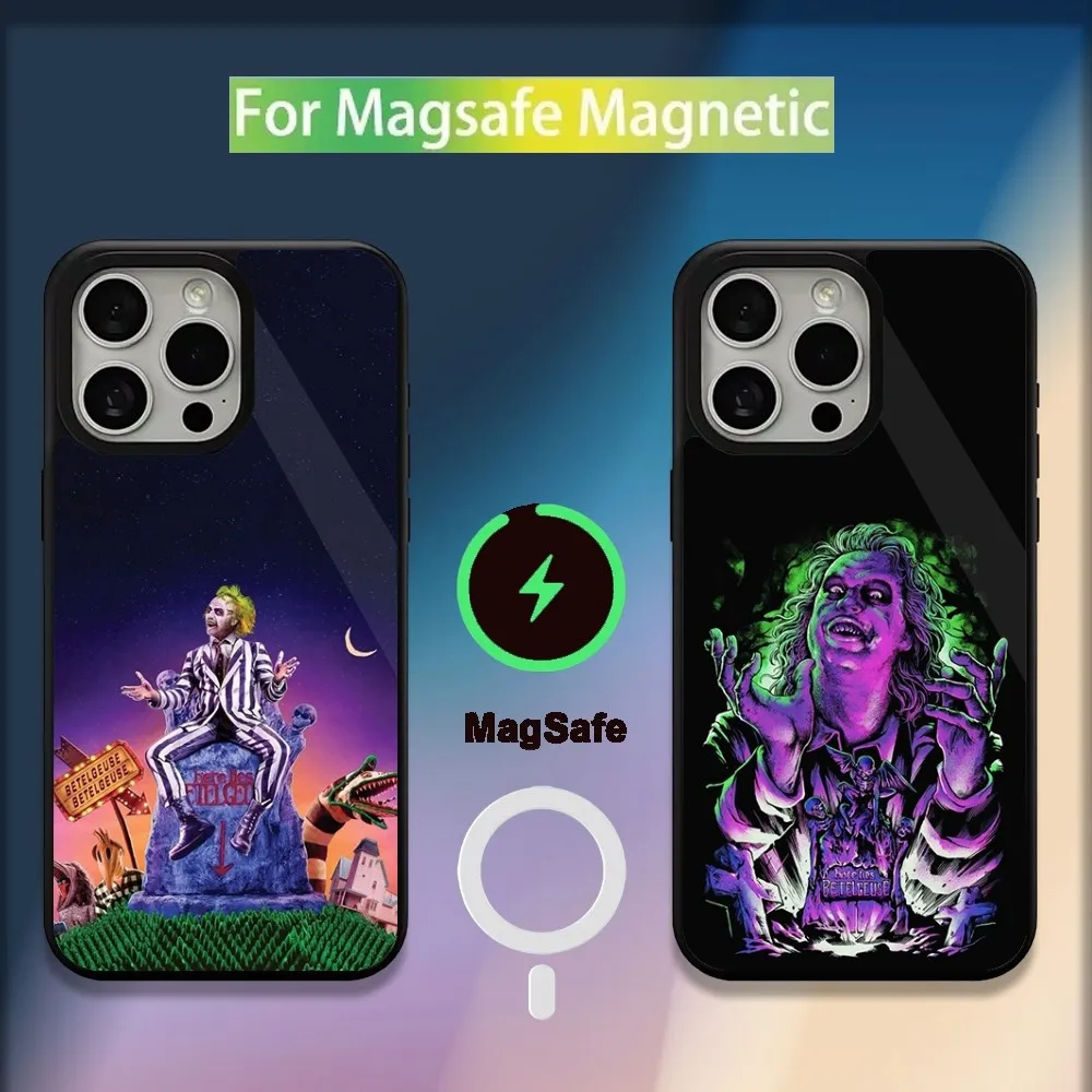 Movie B-BeetlejuiceS 2  Phone Case For iPhone 16,15,14,13,12,11,Plus,Pro,Max,Mini Magsafe Magnetic Wireless Charging