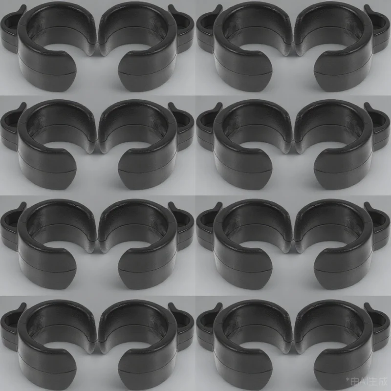 20 قطعة حامل الميكروفون كابل كليب 20 مللي متر خط دعامة تثبيت مشبك حامل الكابلات البلاستيكية ل ترايبود القطب إدارة الأسلاك كليب مقاطع الحبل