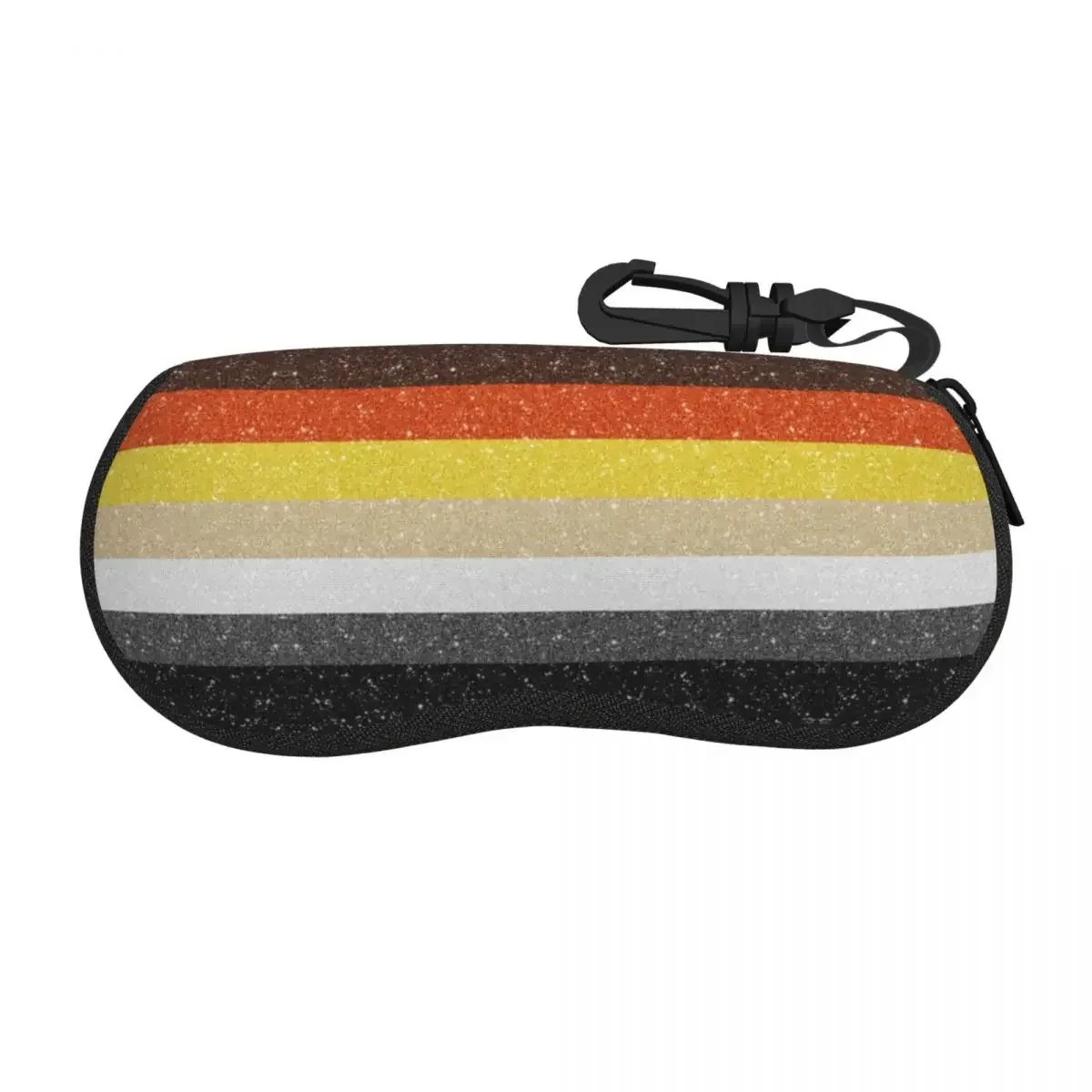 

Custom Faux Glitter Bear Pride Flag Shell Eyeglasses Case Men Women Fashion Lesbian Gay Pride Glasses Case Sunglasses Box Pouch