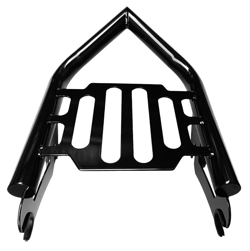 

Gloss black & Chrome Rear Grab Handles Bracket Kit Luggage Rack fit for Harley Touring Street Glide Road King Road Glide 09-24