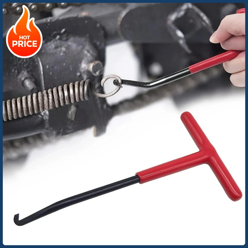 

Крючок для выхлопной пружины мотоцикла, Т-образная ручка, съемник пружины выхлопной трубы, монтажный крючок, инструмент для ремонта пружин для удаления