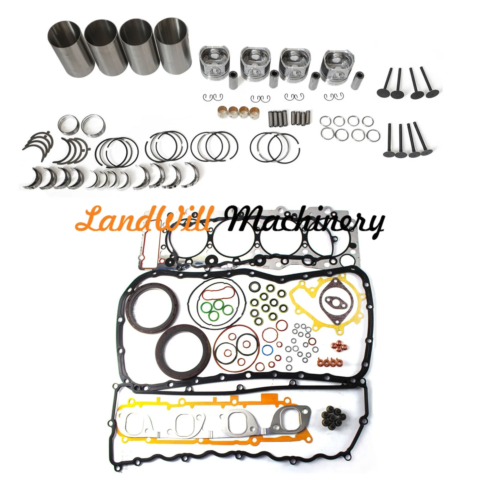 4HE1 Engine Overhaul Rebuild Kit Fits For Isuzu NPR NQR Truck 1998-2004
