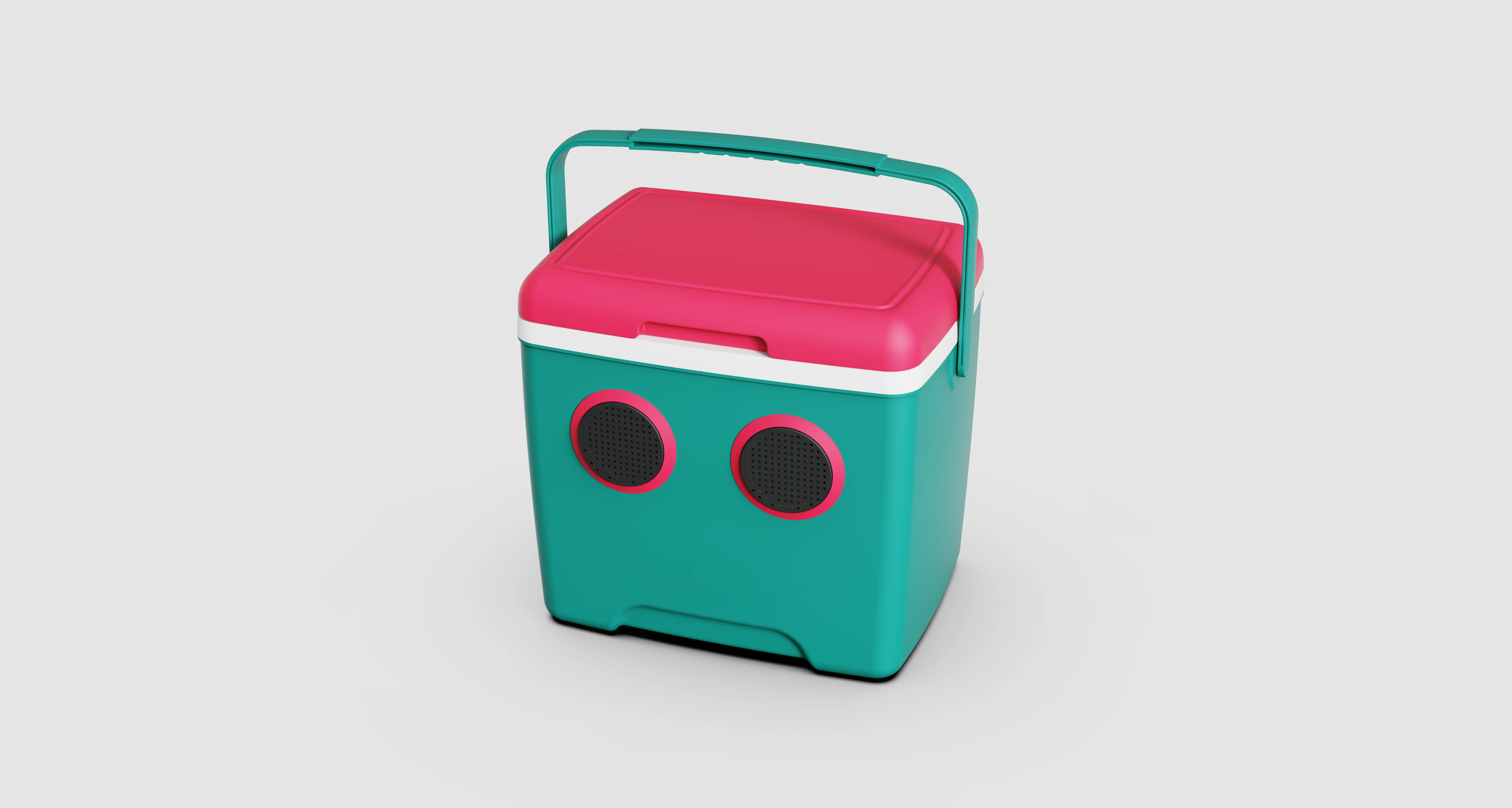 Electric Cooler Box with Speaker Music Ice Boxes Outdoor Camping Picnic Equipment 12QT Use