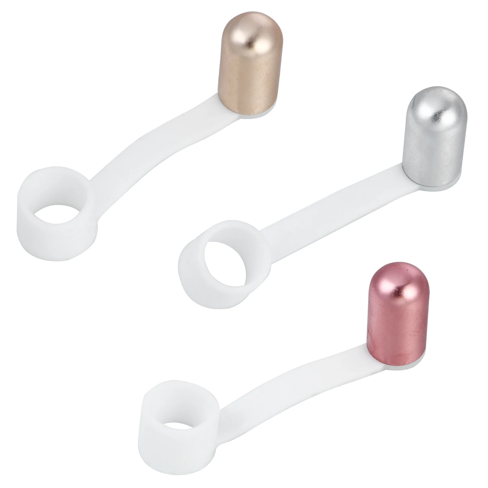 

3 Pcs Pen Cap Anti-loss Cover Stylus Case Protector Magnetic Touch Protective Sleeve Metal Silicone