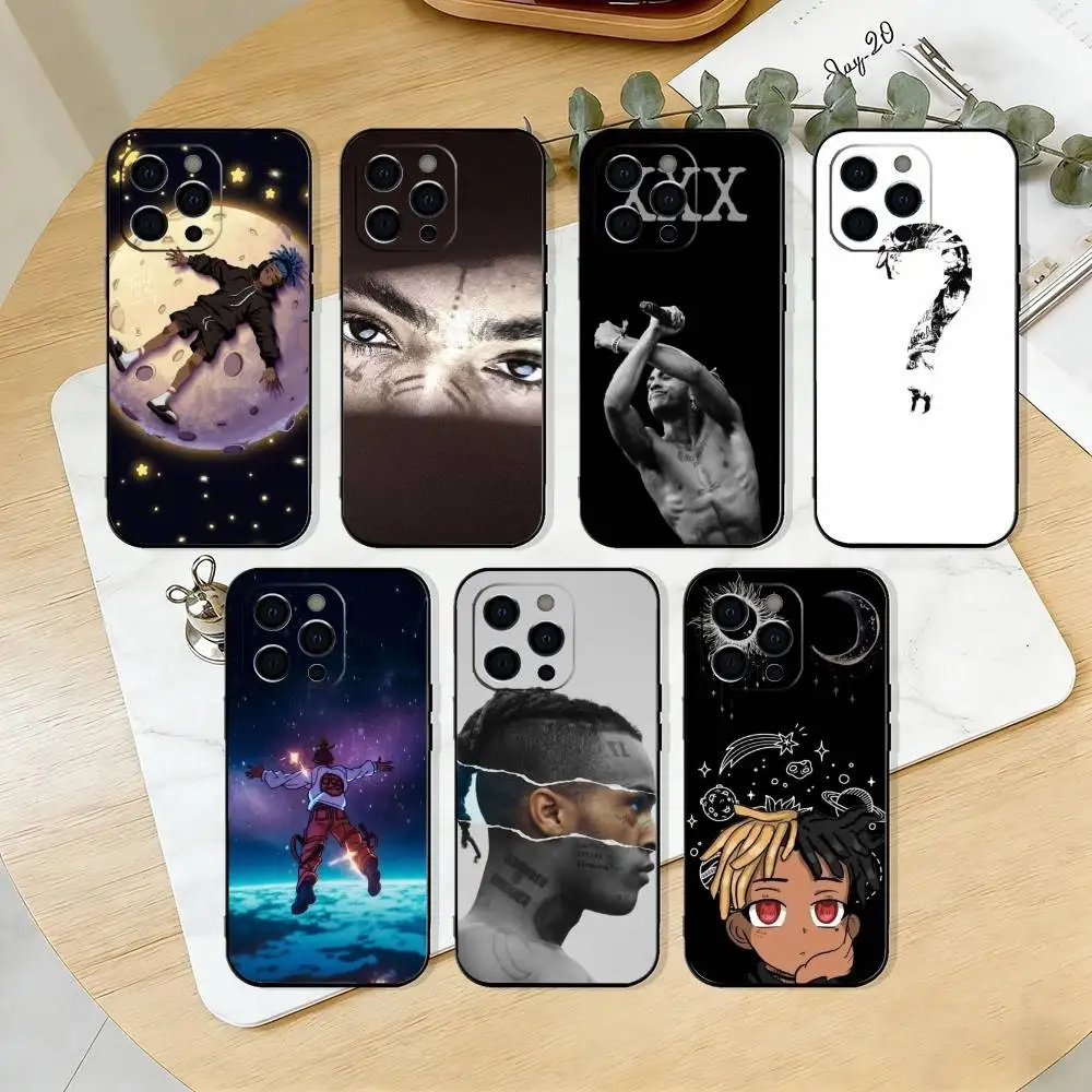 

xxx xxxtentacion-n Phone Case For iPhone 17,16,15,14,13,12,11 Plus,Pro Max,XS,Soft Silicone Black Cover