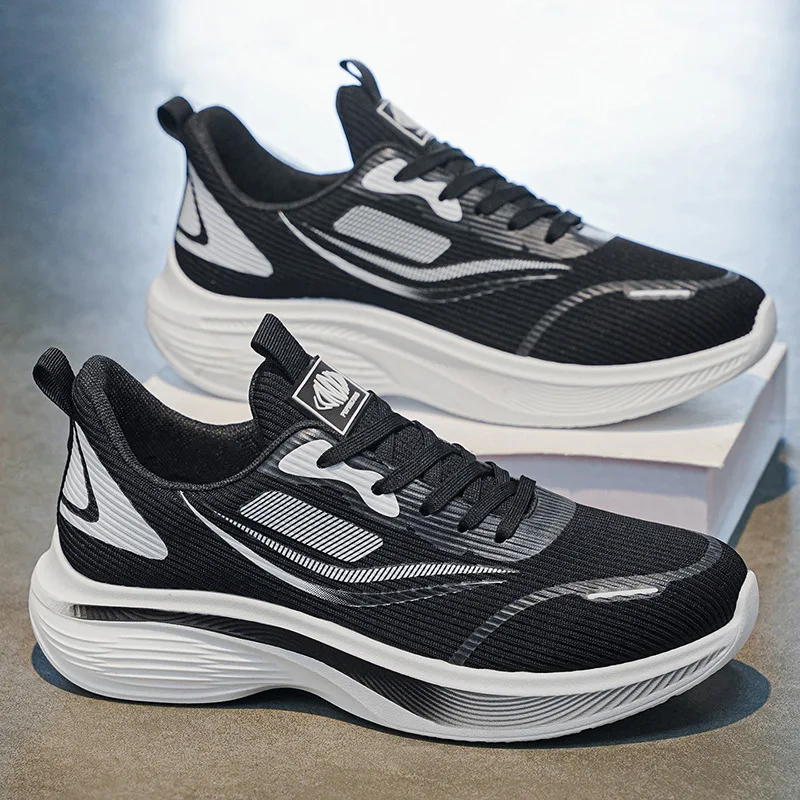 

Men's Summer Breathable Sports Shoes Thick Sole Non-Slip Casual Mesh Outdoor Comfortable Running Shoes