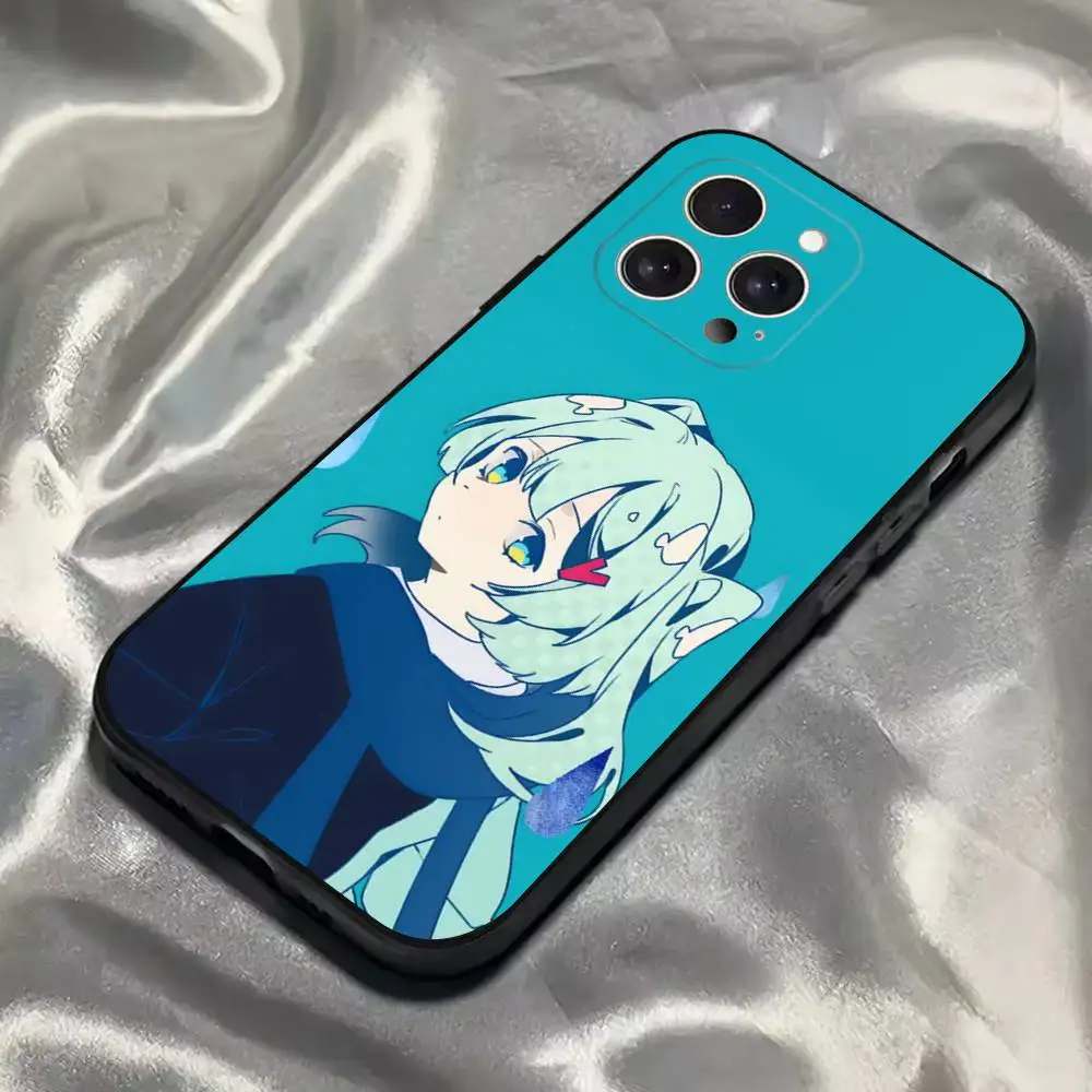 Tuyu اليابانية الموسيقى JPOP جراب هاتف آيفون 16,15,14,13,12,11,Pro,Max,Plus,X,XS,SE4,E,Mini,soft Black Case