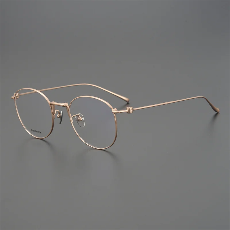 Janpanese Retro Round Blue Light Frame Spectacles Prescription Handmade Titanium Glasses Women Myopia Eyeglasses Men Eyewear