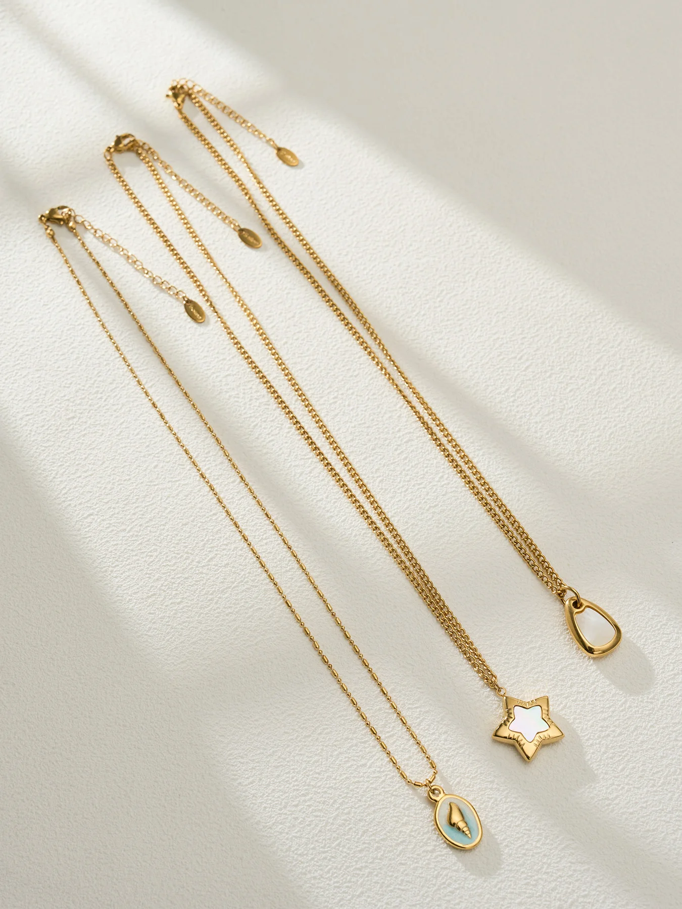 Riesenrad Pentagramm Geometrischer Anhänger Damen-Halsketten Edelstahl Charm Choker für Frauen Bankett-Schmuck Großhandel – Detail 8
