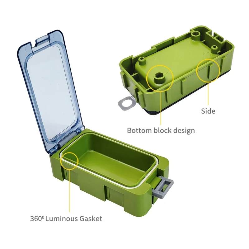 ILURE 3pcs Mini Fishing  Accessories Storage Box Portable Hook Container Lure Compartments Organizer Sea Fishing Tackle image 6
