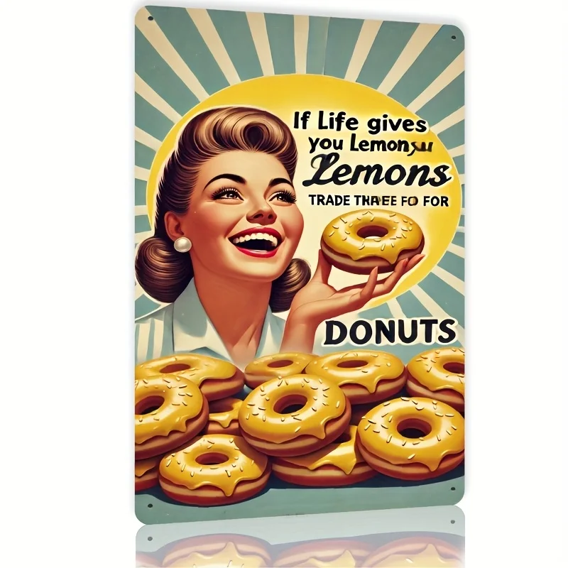 Retro Donut Poster …