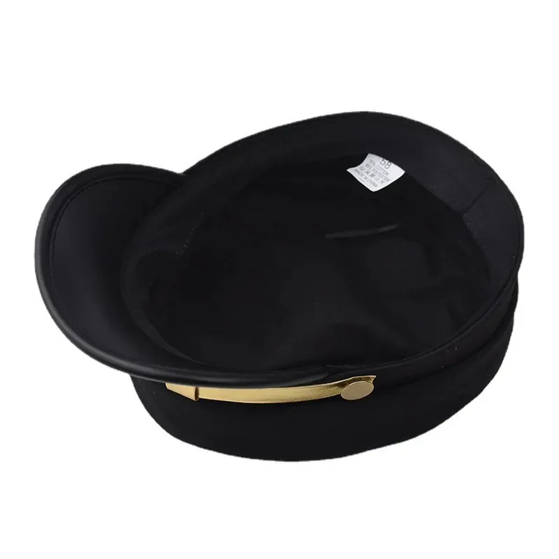 Anime JoJos Bizarre Kujo Jotaro gorra de Cosplay Unisex adulto insignia de Metal sombrero Prop