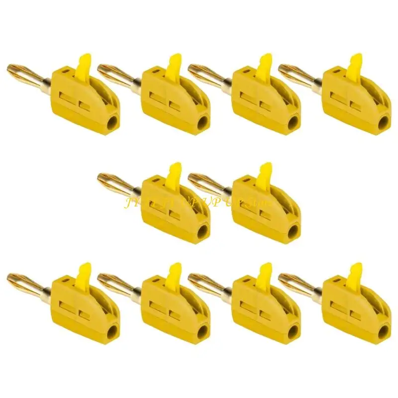 B2RF 10pcs متينة 4 مم لوحة الذهب الموصلات الموزات 32A الاتصال الحالي اتصال سريع لأداة الاختبار الكهربائي