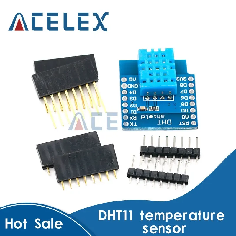 DHT Shield For WEMOS D1 mini ESP32 MINI DHT11 Single-bus digital temperature and humidity sensor module sensor wifi temperature