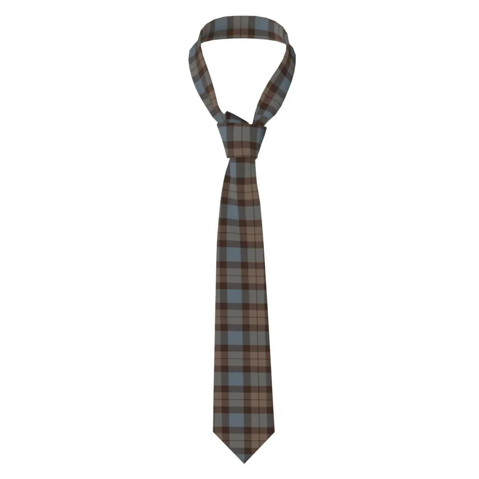 Vintage Tartan Plaid Mens Necktie Classic Scottish Check Pattern Neck Tie For Wedding Party Daily Formal Wear