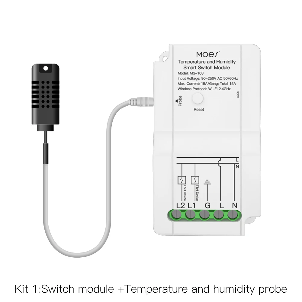 Variant: 1 Modul und 1 Sonde