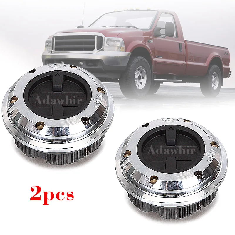 2 Pieces AVM439 Manual Wheeling Locking Hubs for  FORD F250 , F4000 F350 450 CHRYSLER W 250 & W 350 Chevy 1 Ton  Pick (K-30)