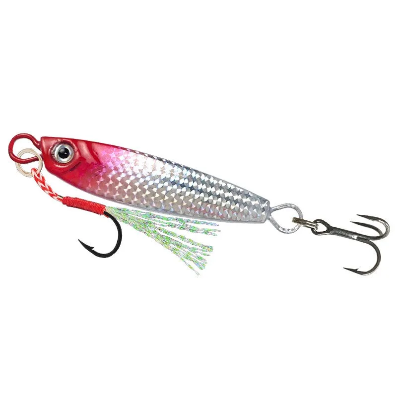 5 Stück mit Box 10g/15g Metall-Jig-Angelköder-Set - Biomimetische Hartköder Künstliche Barsch-Köder Forellen-Jigging-Köder für Salzwasser – Detail 7