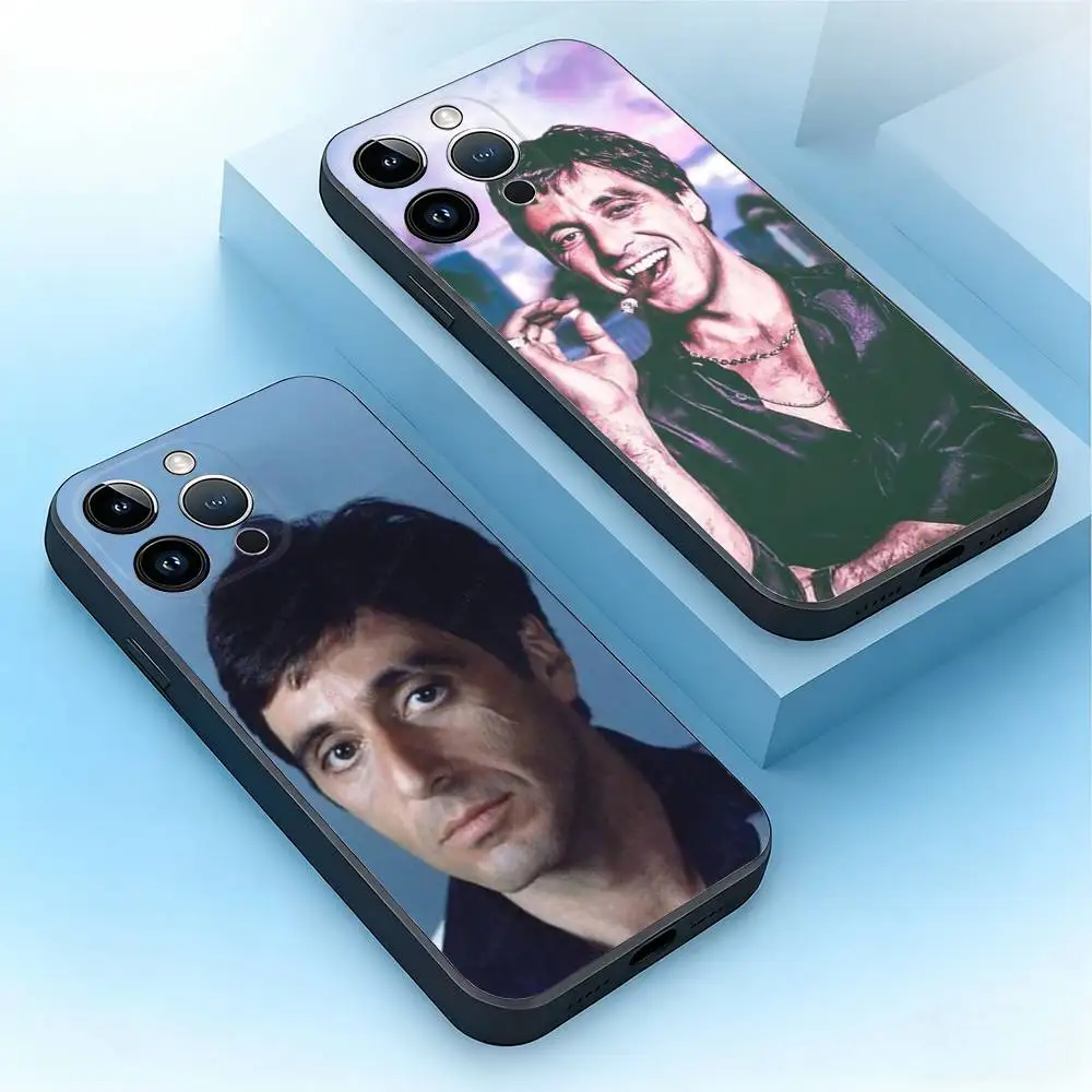 

Classic Tonny Montanas Scar-Face Phone Case For iPhone 17,16,15,14,13,12,11,Plus,Pro Max,Air,SE,Mini,Soft Silicone Black Cover