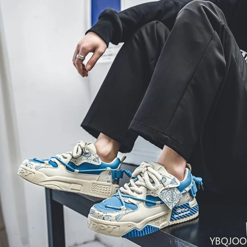 봄 가을 신상 통기성 두꺼운 밑창 키높이 신발 남성 패션 다용도 스니커즈 캐주얼 편안한 신발