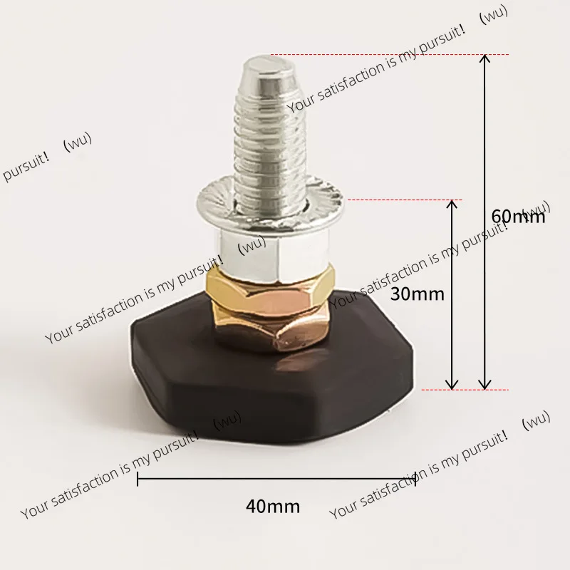 Universal type of drum washing machine, support foot M10 thick tooth 10mm thick silk thread foot pad thickened and non-slip