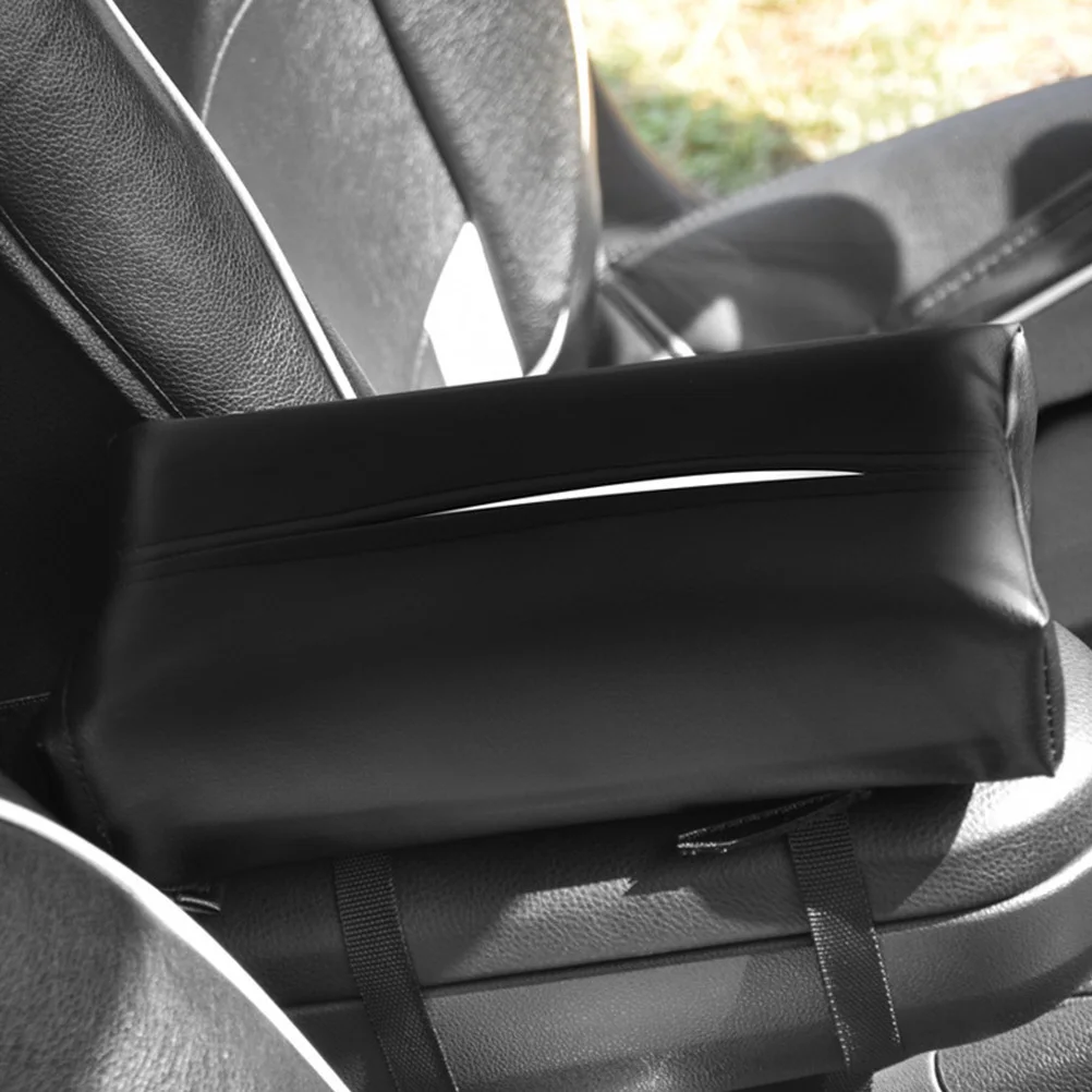 

1pc Car Tissue Holder Paper Towel Box For Backseat Headrest Durable Napkin Cover Creative Car Seat Accessory