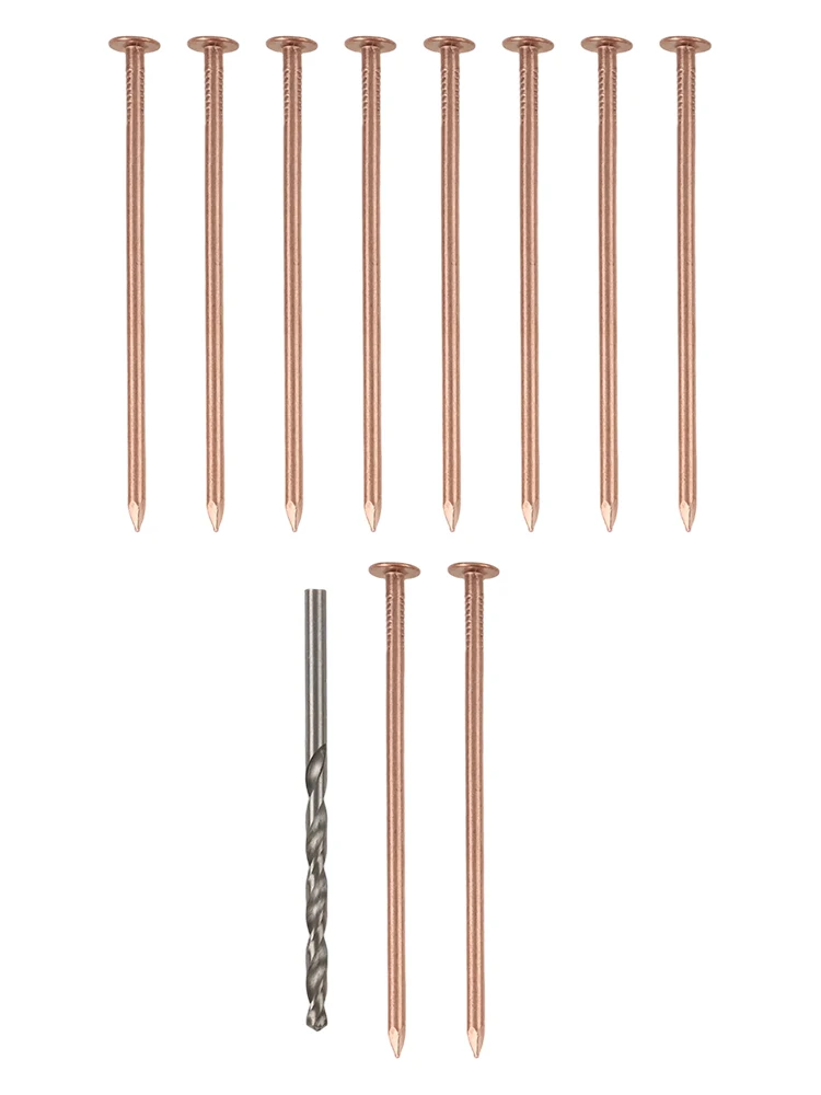 Pure Copper Nails 3.15 Inch Tree Stump Root Killer Spikes For Killing Unwanted Plants And Removing Stumps Hardware Drill Bit