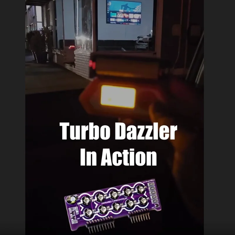 

Новый инфракрасный бластер TURBO Dazzler, совместимый с Flipper Zero. Дальность действия: 200 м = 650 футов.