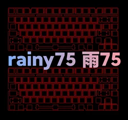 Rainy75 Keyboard Plates FR4 Brass Carbon Fiber PP POM  ( Plate-mounted Stabilizer use )