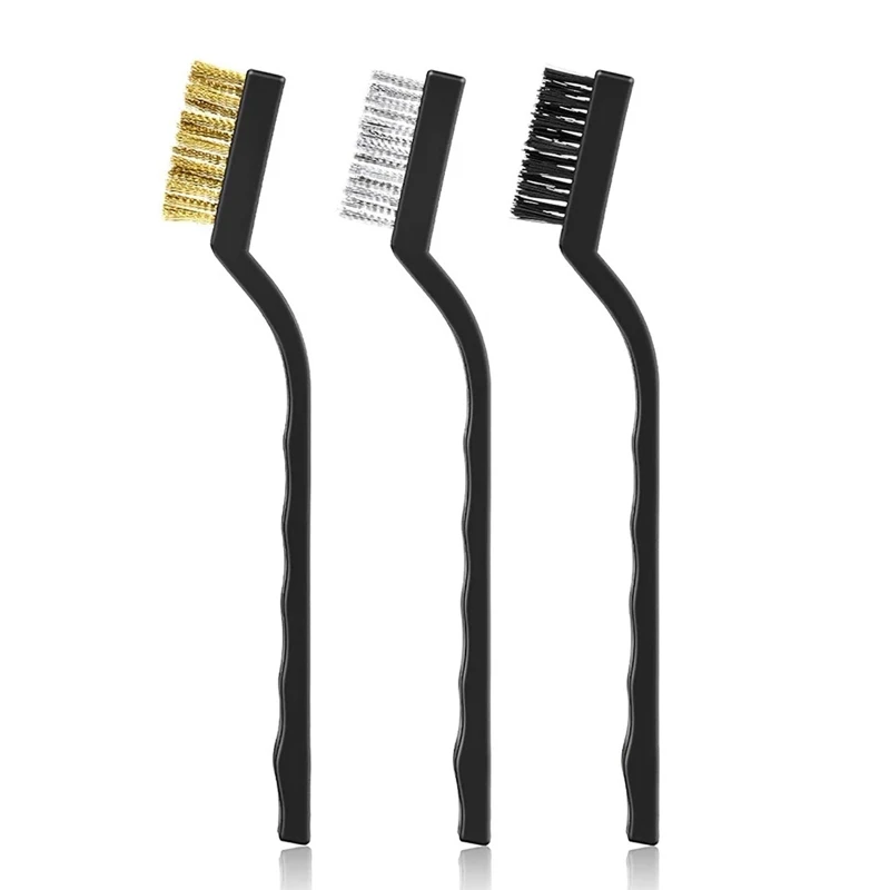 3D Printer Nozzles Brushes / Nylon/ Steel Wire Brush Cleaning Brush 3PCS