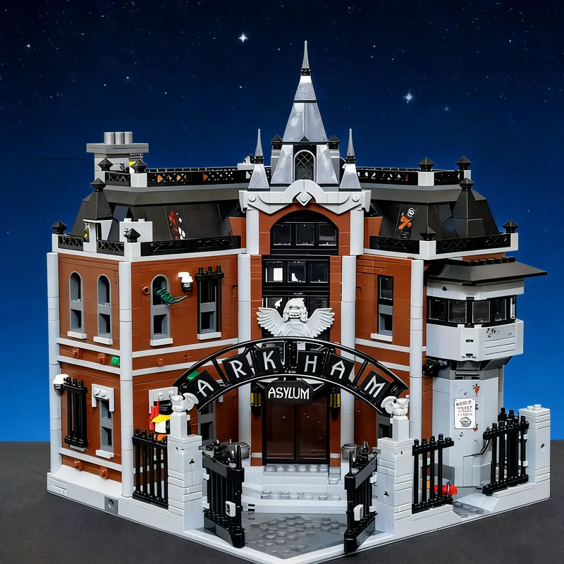 En stock, conjunto de asilo Arkham de la serie Hero 2025, Halloween, Navidad, regalo de cumpleaños, juguetes de bloques de construcción para decoración del hogar 76300
