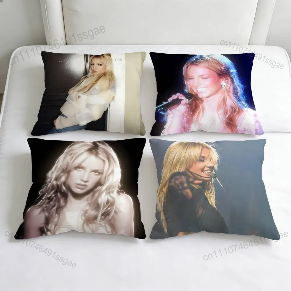 

Singer B-Britney S-Spears Square Pillow Case Soft Decorative Throw Pillow Cover for Home Sofa Bed