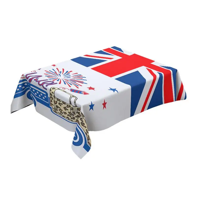 British Flag Tablecloth Rectangle British Flag Table Cover For Queen’s Jubilee UK Flag Tablecloth Dining Room Kitchen