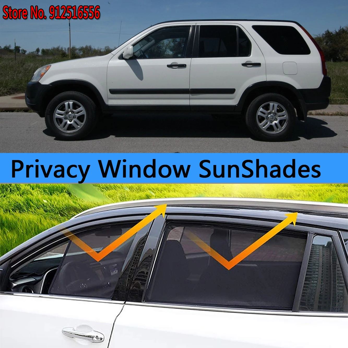 Side Sun Shade Shading Protection Window SunShades Sunshield Accseeories for Honda CR-V CRV RD4 RD5 RD6 RD7 RD8 RD9 2002 – 2006