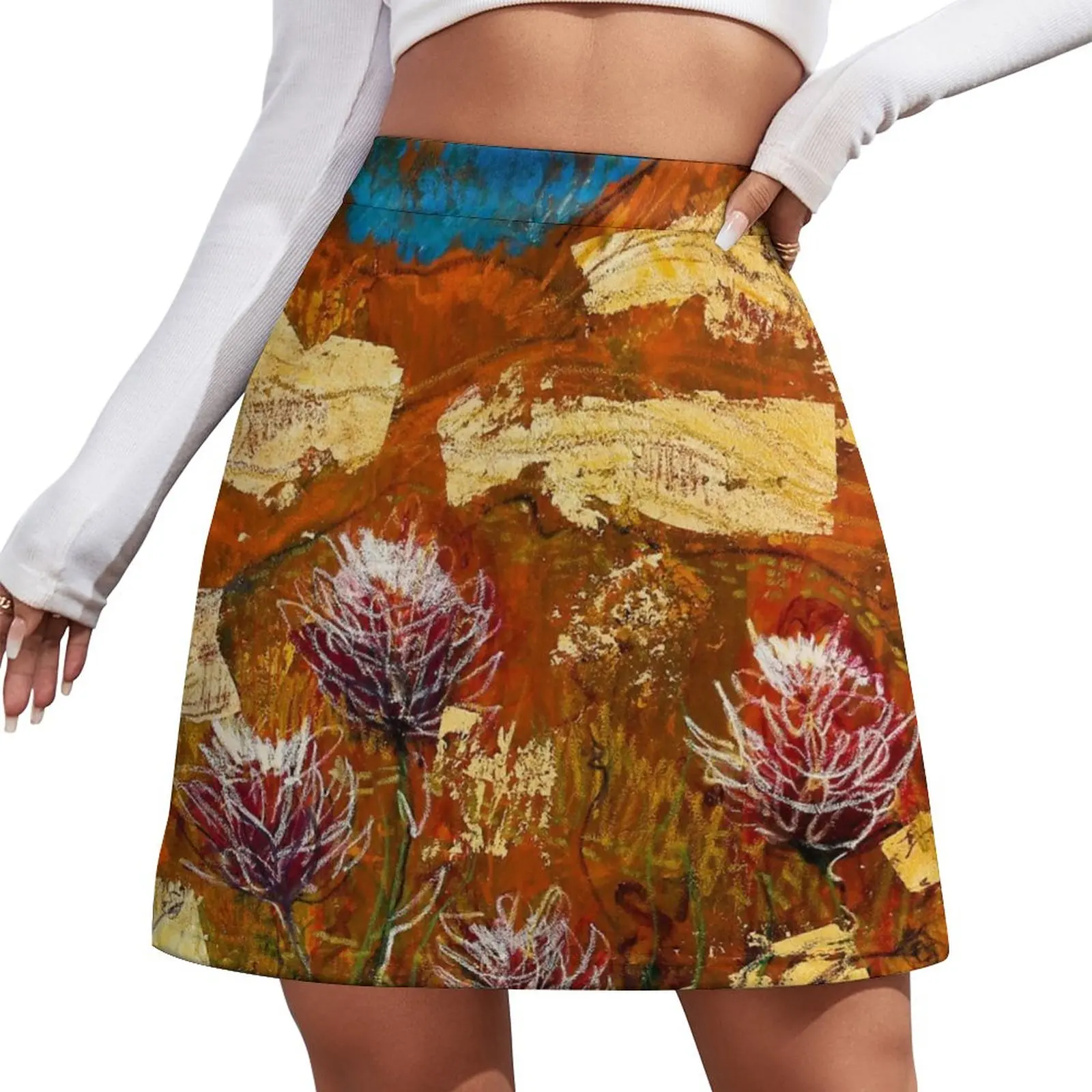 

Heartland- unique abstract fine art painting by Lara Bardsley Art Mini Skirt Evening dresses skirts for womans korean skirt