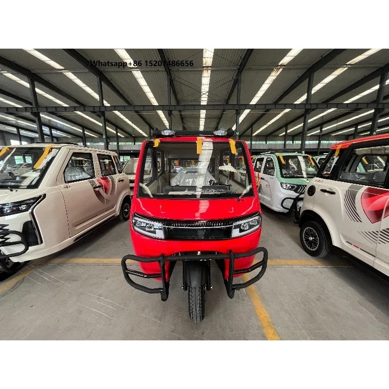Newly Designed Enclosed Electric Tricycle; Spacious Interior, Seats 6 People.Customization Supported