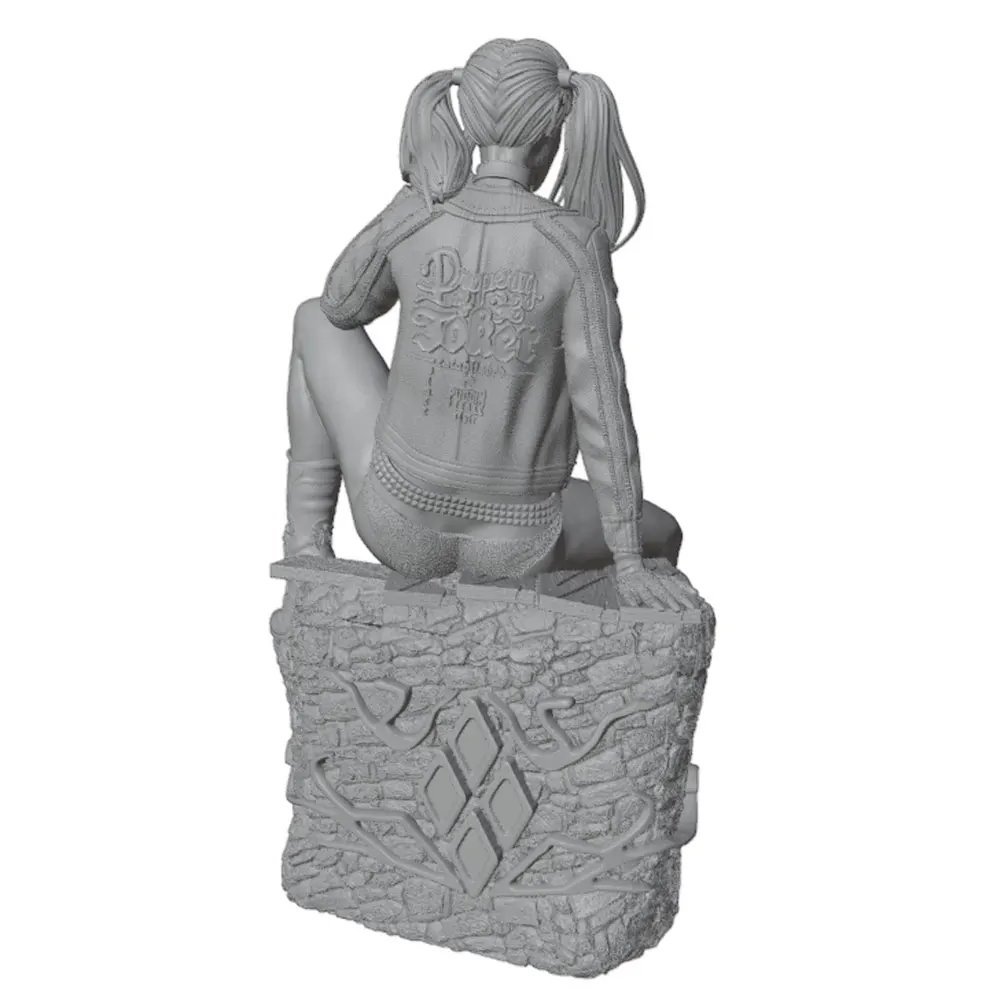 1/24 Attractive resin model kit for GK miniature 3D printed grey statue figurine DIY doll model not painted