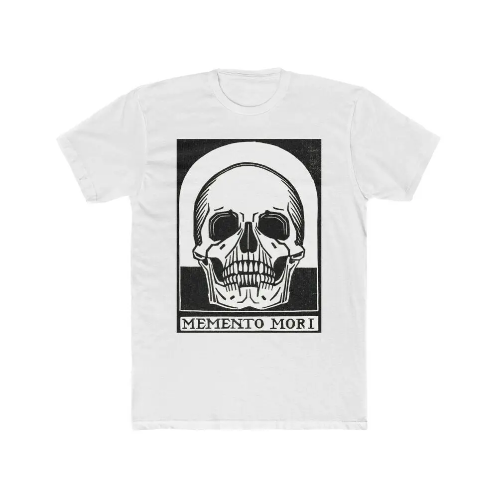 Skull Tshirt Memento Mori Men's Graphic Cotton Crew Tee