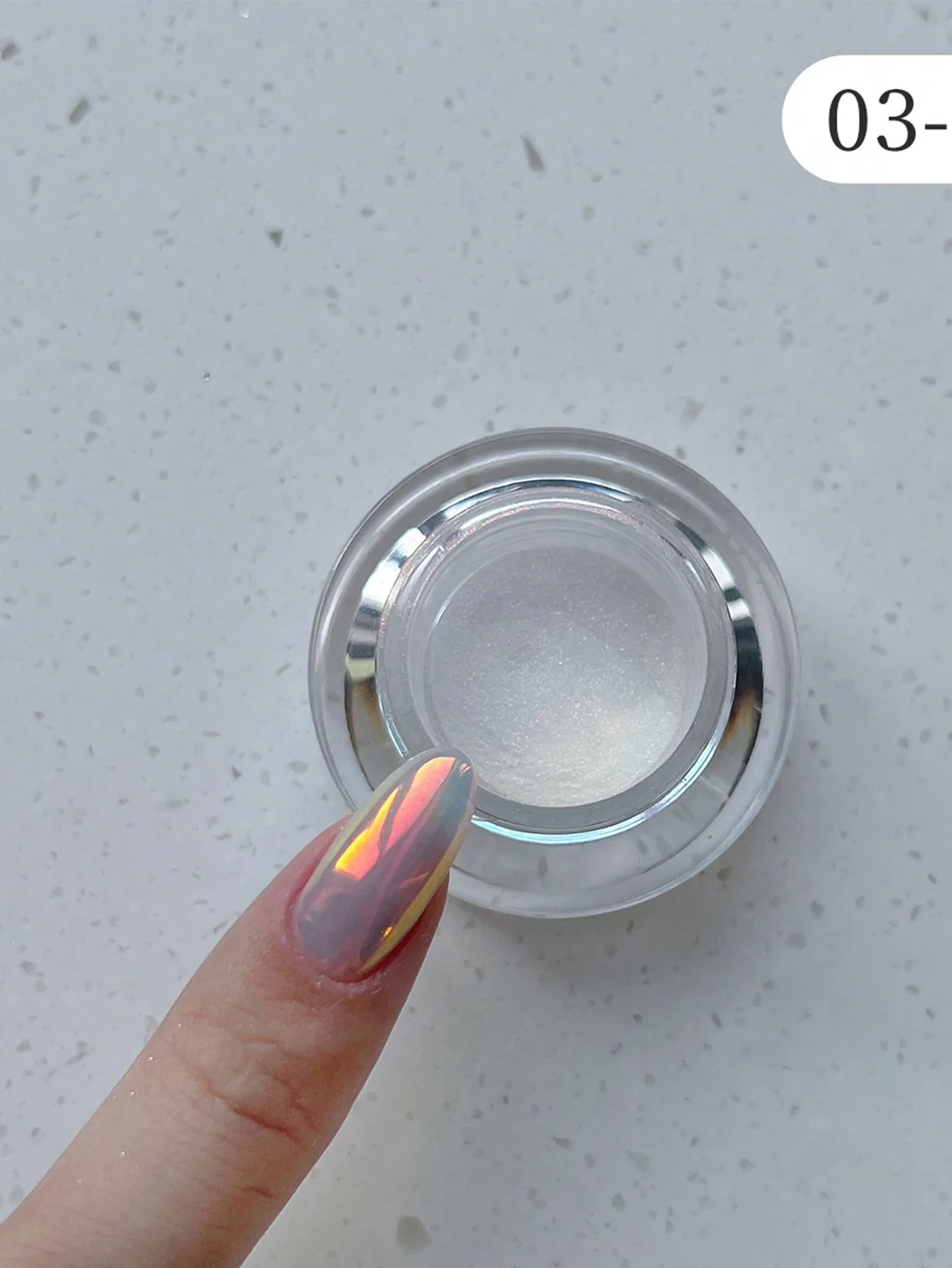 1 box Moonlight Mirror Nail Powder Silver Fine Glitter Metallic Effect Pigment Gel Polish Chrome Holographic Nail Powder