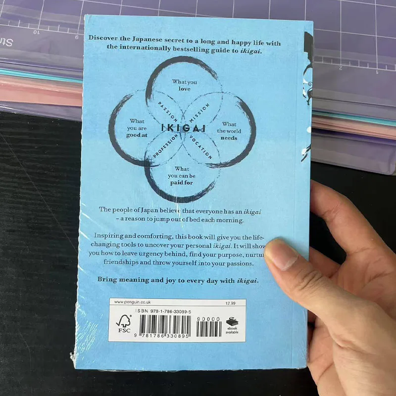 Ikigai The Japanese Secret Philosophy for A Happy Healthy By Hector Garcia Book Rebuilding Happiness + A Book about Hope Fiction