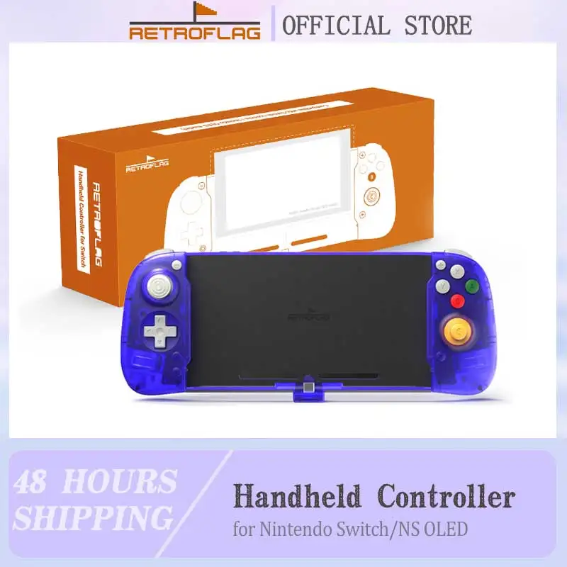 

RETROFLAG Handheld Controller Plug and Play Gamepad with Hall Sensor No Drift Compatibale with Nintendo Switch NS OLED Console