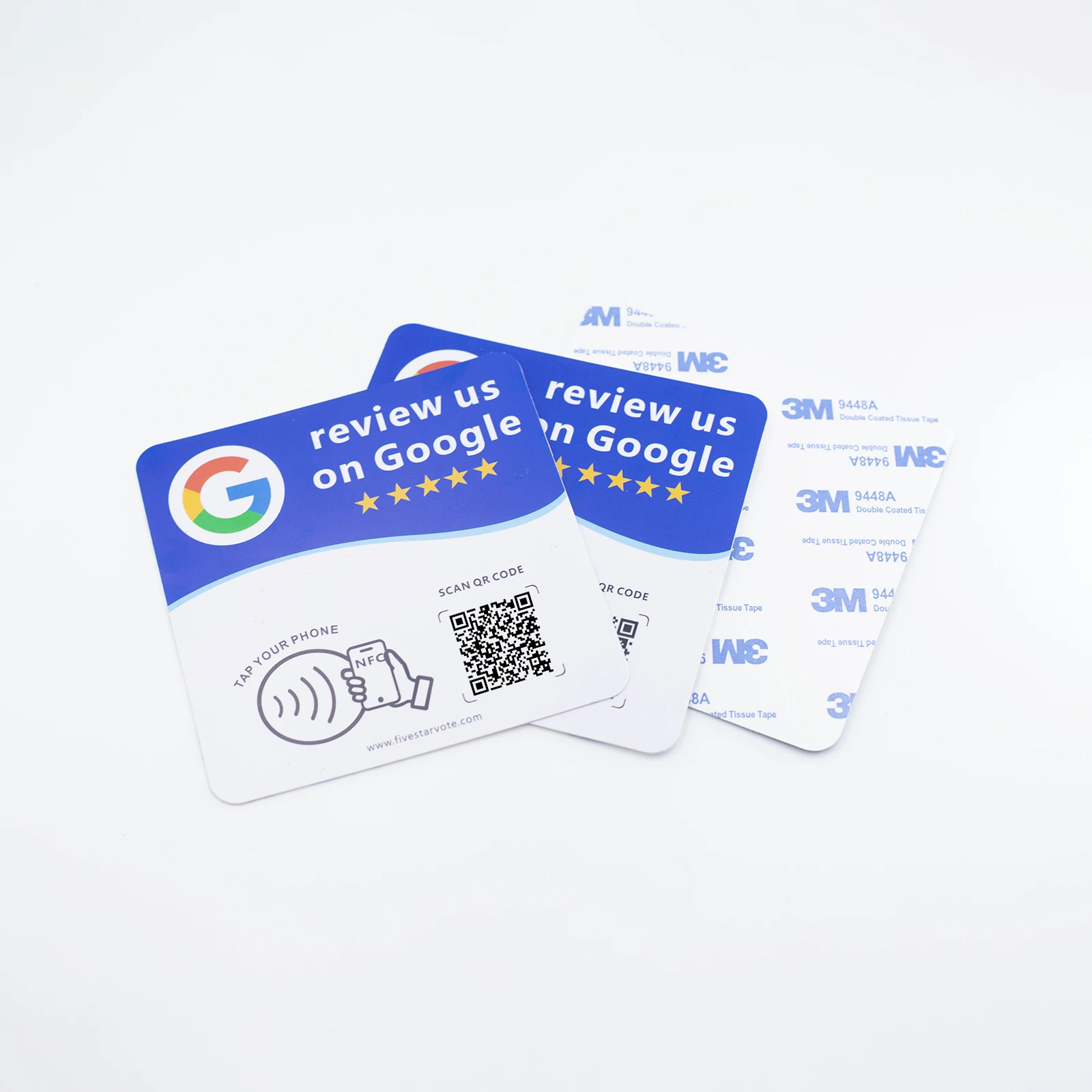 NTAG215 NFC Google Review Table Desk Sticker,Editable Dynamic QR Code,Tap to Review,0.2cm Ultra Thin,Stick On Vertical Signs