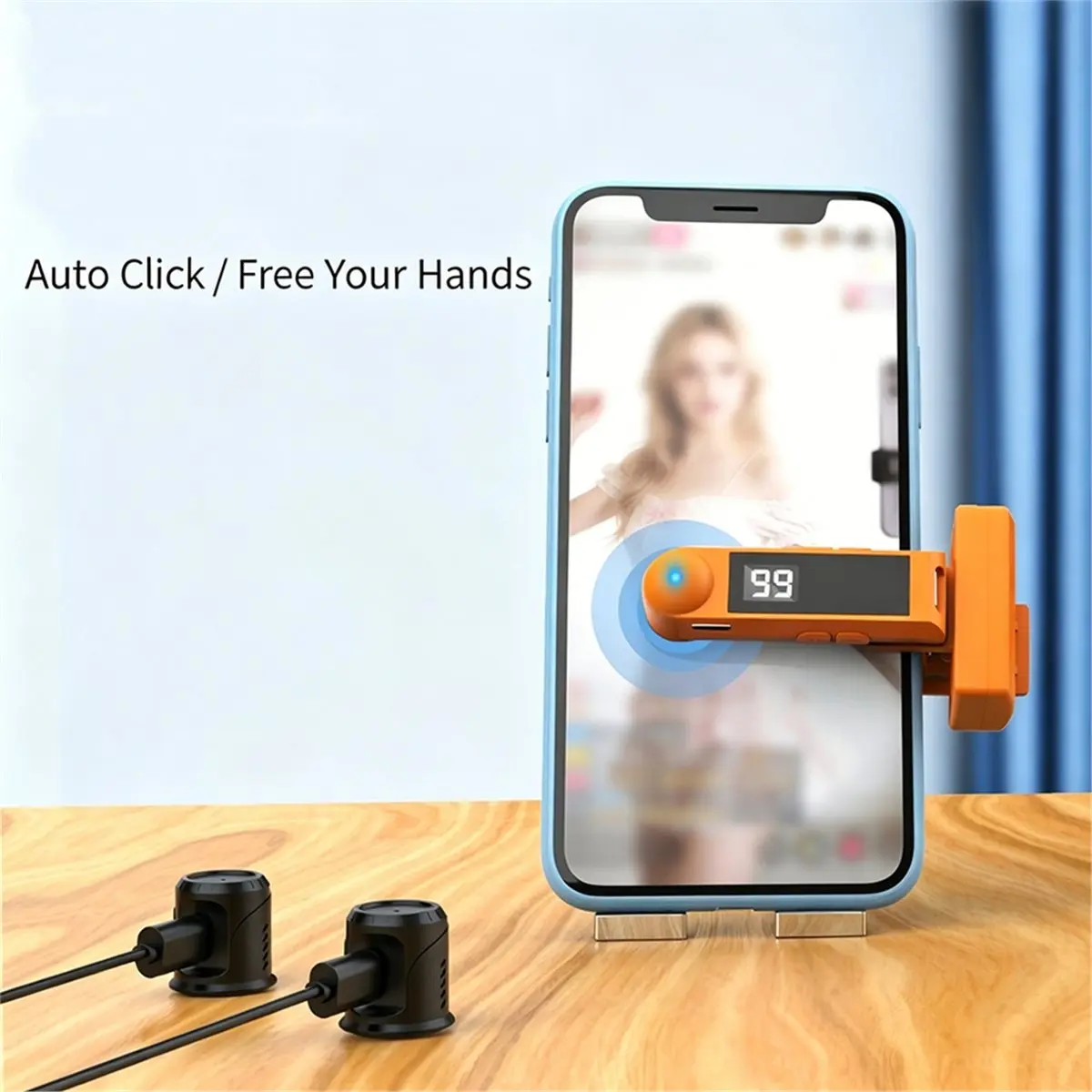 Auto Clicker Mobile Phone Screen Automatic Clickers Smarphone Touchscreen for Live Streaming Broadcast Video