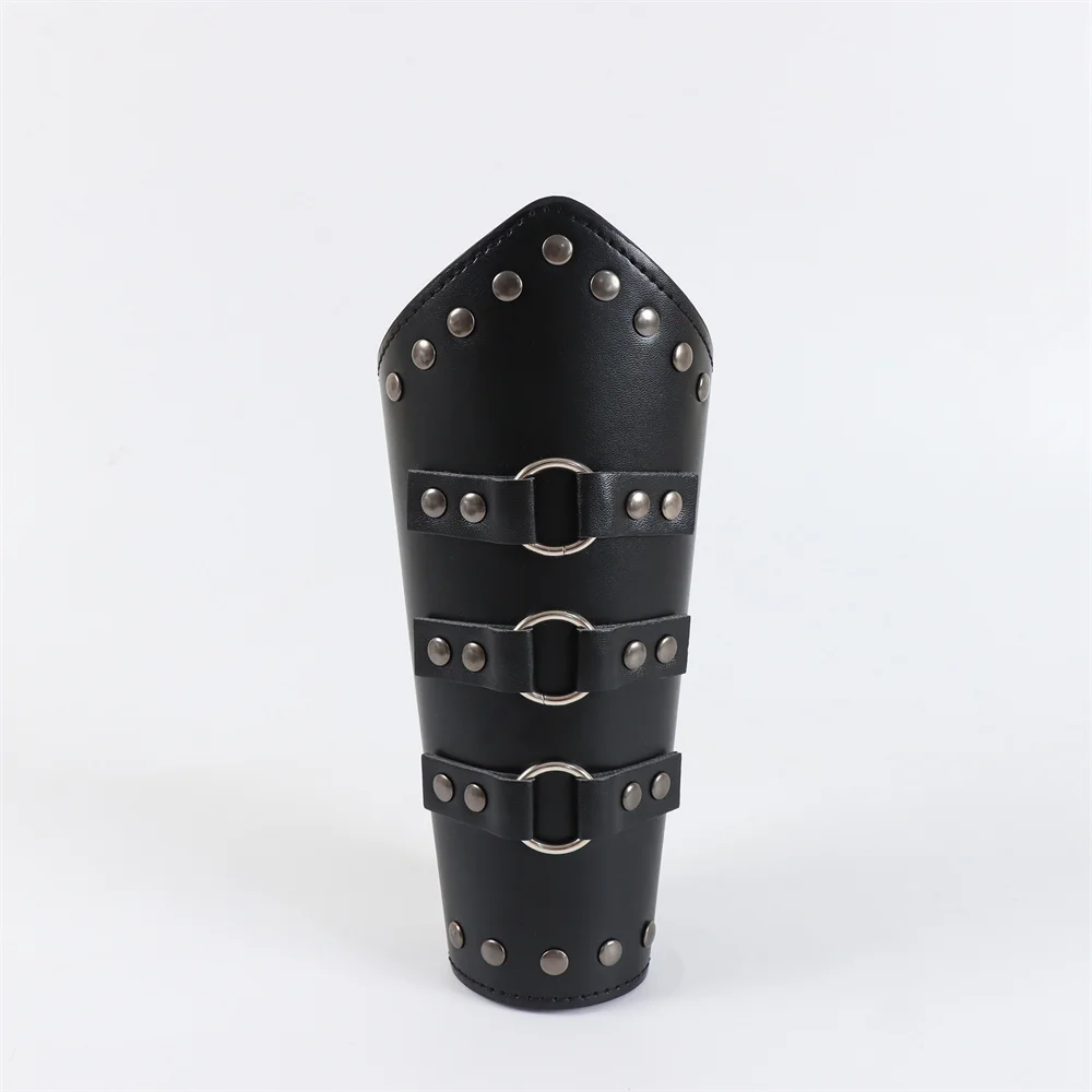 Middeleeuwse mannen cosplay armwarmers Lace-up Vintage piraat ridder handschoen polsband bracer verstelbare accessoires