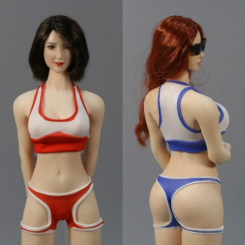 

DMTOYS масштаб 1/6, женский жилет-бикини, трусы, купальники, модель одежды, подходит для 12 дюймов, фигурка солдата, тело куклы