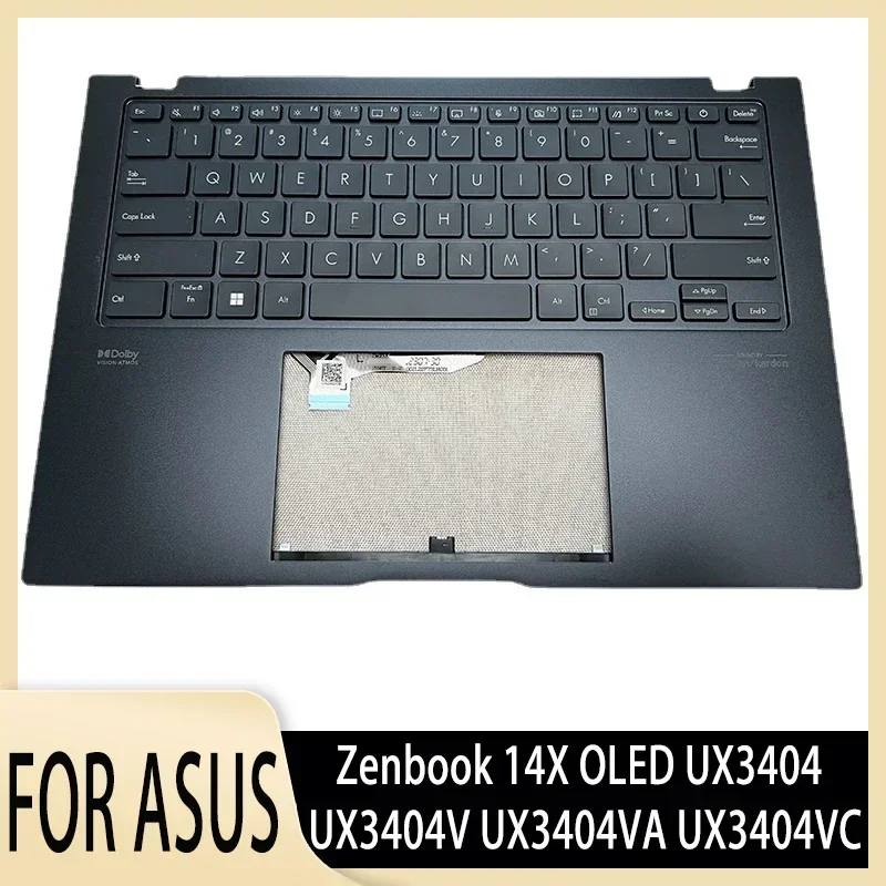 

US Palmrest Keyboard Backlight for Zenbook 14X OLED UX3404 UX3404V UX3404VA UX3404VC Upper Case C Cover Backlit