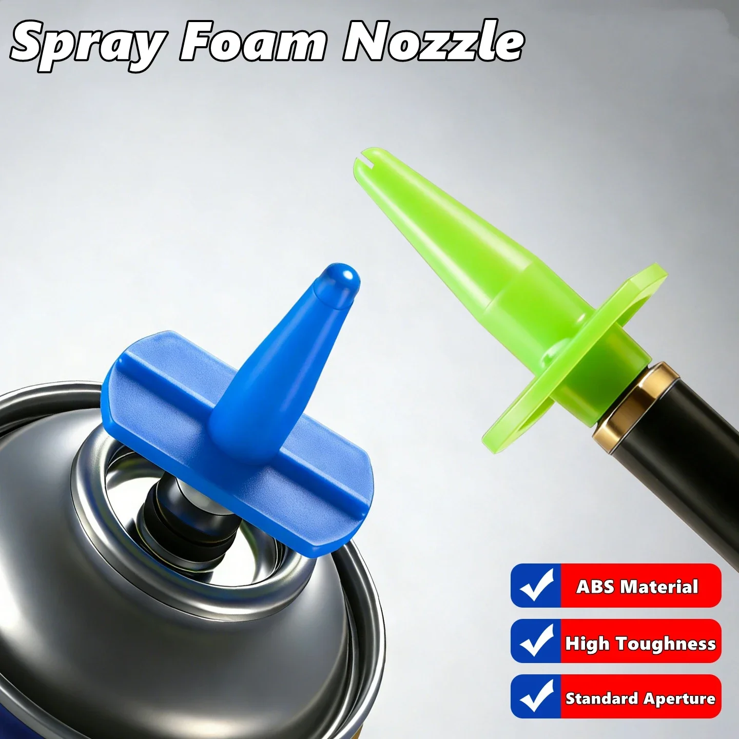 Upgraded Polyurethane Foam Spray Gun Nozzle Fan Shape Dispensing Tip for Construction Sealant Insulation Tool