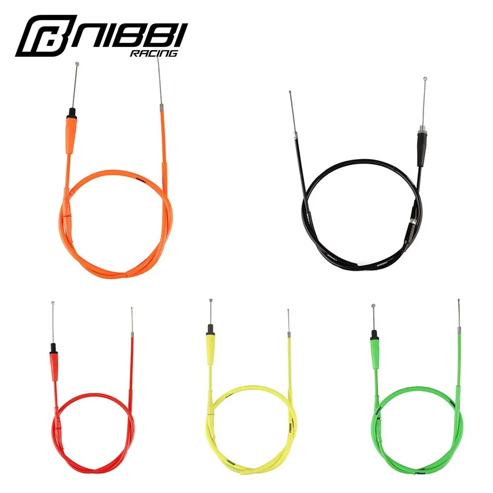 NIBBI Motorcycle Throttle Cable 117cm Clutch Line Cable Wire Atv Quad Frenzy Dirt Bike Motorcycles Accessories For NC Engine