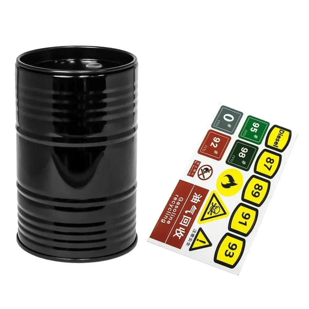 Metal Simulation Oil Barrel, Tool Barrel, Pen Holder For 1/10 1/8 Rc Crawler Car Trx4 Trx6 D90 Axial Scx10 90046