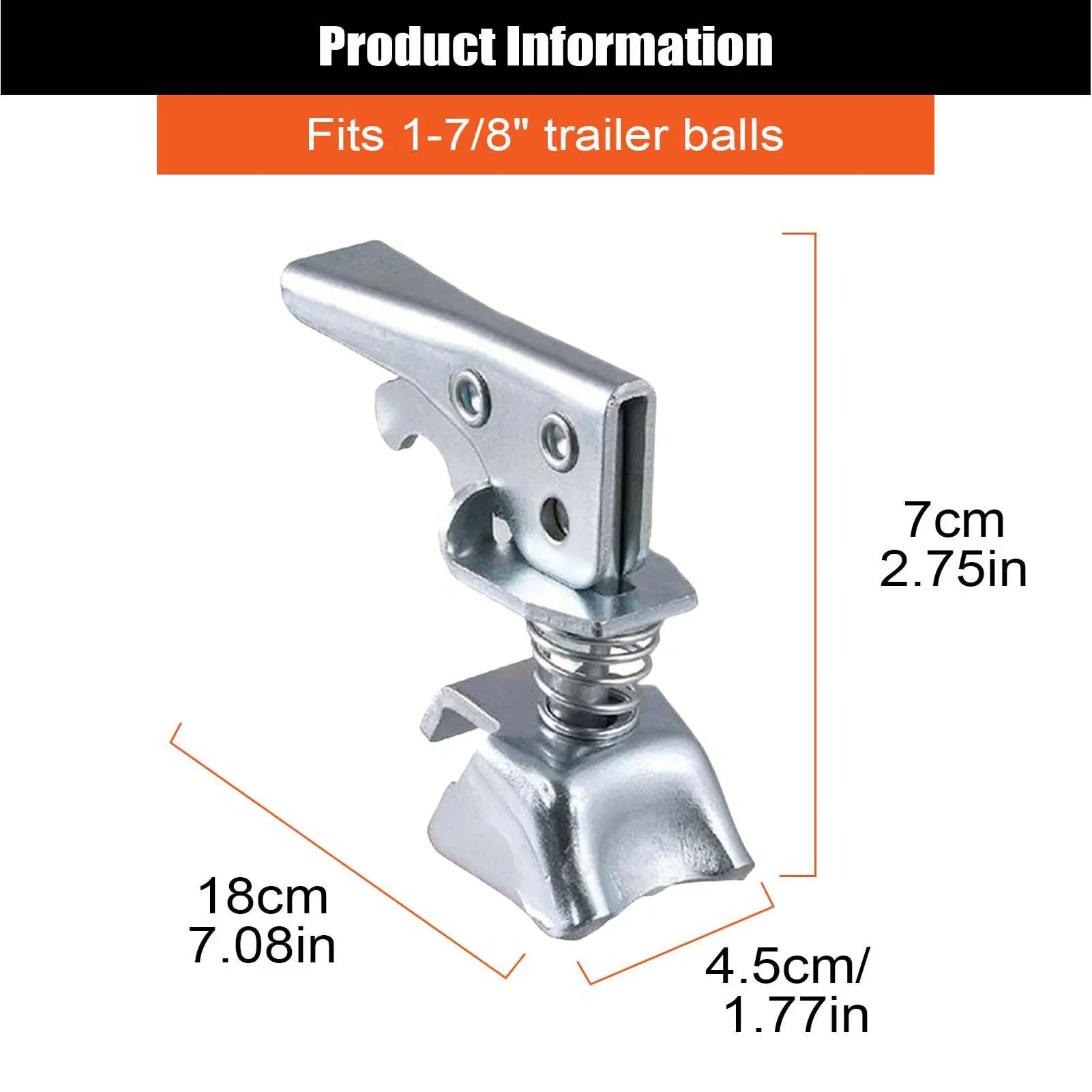 Lengüeta de remolque, acoplador de remolque de liberación rápida, mango de cúpula de remolque, pieza de reparación, accesorios de remolque para mantenimiento diario